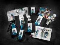 Hahnemühle 60 lapos 19,5x19,5cm Akvarell könyv - Fekete