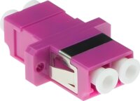 ACT LC-LC Duplex Optikai Adapter OM4 - Lila