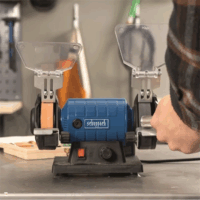 Scheppach HG 35 Elektromos köszörű- és polírozó gép készlet 120 Watt