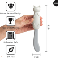 Ototo Szilikon Macska formájú Reggeliző spatula - Szürke