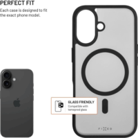 FIXED MagMisty iPhone 17 Hátlapvédő Tok - Fekete / Átlátszó