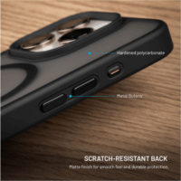 FIXED MagMisty iPhone 17 Hátlapvédő Tok - Fekete / Átlátszó