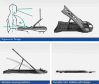 ACT AC8150 Összecsukható / Állítható 15.6" Laptop Asztali Állvány - Fekete