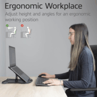 ACT AC8150 Összecsukható / Állítható 15.6" Laptop Asztali Állvány - Fekete