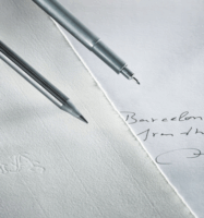 Hahnemühle 2 darabos Aláírótoll készlet (Fekete tinta) - Ezüst