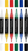 Faber-Castell Black Edition Shake&Paint Kétvégű akrilfilctoll készlet - Vegyes színek (6 db / csomag)