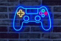 The G-Lab Neon Gamepad Fali LED Dekoráció