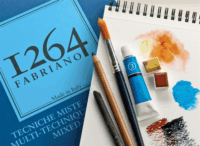 Fabriano 1264 Mixed Media A5 15 lapos spirál rajz- és vázlatfüzet - Mintás