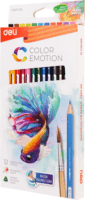 Deli Color Emotion Akvarellceruza készlet - Vegyes színek (12 db / csomag)