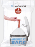 Brabantia PerfectFit Type J Szemetes zsák 25 liter (40 db / tekercs) - Fehér