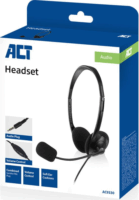 ACT AC9330 Vezetékes Fejhallgató Headset - Fekete