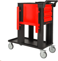 Stalflex WT-3D-TIG-R 3 fiókos Műhelykocsi - Piros/Fekete