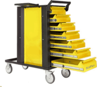 Stalflex WT-7D-TIG-Y 7 fiókos Műhelykocsi - Sárga/Fekete