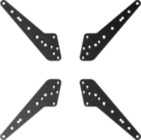 Trak Racer Szimulátor Monitor Tartó Konzol tartó lemezek - Fekete