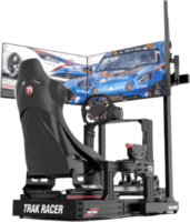 Trak Racer MS-FM-SIN-TR2 Szimulátor Szabadon Álló Tripla Monitor Állvány - Fekete