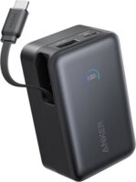 Anker A1638H11 Powerbank Integrált USB-C Kábellel / 10000mAh 45W - Fekete
