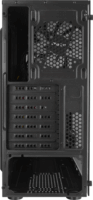Everest FACED V1 Midi Torony Számítógépház + 4db 120mm RGB ventilátor - Fekete