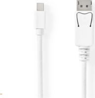 Nedis CCGB37404WT20 DisplayPort 1.4 - Mini Displayport Kábel 2m - Fehér