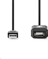 Nedis CCGL60EXTBK100 USB-A 2.0 hosszabító kábel 10m - Fekete