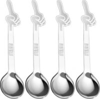 Bialetti DCDESIGN15 Perfetto Moka Kávéskanál 4 darabos szett - Inox