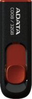 A-data 32GB C008 USB 2.0 pendrive - Fekete/piros