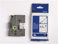 Brother HSE221 P-Touch Feliratozógép szalag 8,8 mm fehér alapon fekete, zsugorcsöves