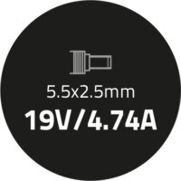 Qoltec Toshiba 90W | 4.74A | 19V | 5.5x2.5 Laptop AC power adapter