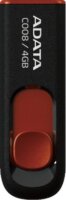 A-data 4GB C008 USB 2.0 pendrive - Fekete/piros