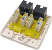 Conteg UTA6210 2 db RJ45 (Cat6) csatlakozós fali aljzat