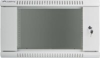Lanberg 19" fali rack szekrény 6U 600x600mm - szürke