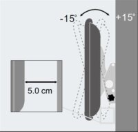 Techly 301269 23"-55" LCD TV/Monitor fali tartó Fekete