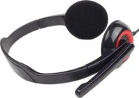 Gembird MHS-002 Headset - Fekete / Piros