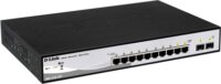 D-Link DGS-1210-10 10-Portos Gigabit Smart Managed Switch - Fekete
