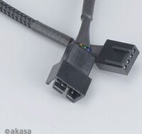 Akasa 4pin PWM hosszabbító 30cm