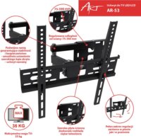 ART AR-53 22-55" LCD TV / Monitor Fali Tartó Fekete
