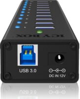 RaidSonic Icy Box IB-AC6110 USB3.0 Töltő HUB (10 port) Fekete