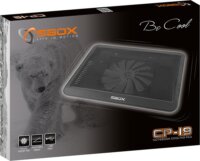 Sbox CP-19 laptop hűtő - Fekete