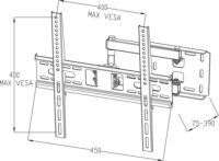 ART AR-53 22-55" LCD TV / Monitor Fali Tartó Fekete