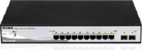 D-Link DGS-1210-10P 10-Portos Gigabit PoE Smart Managed Switch - Fekete