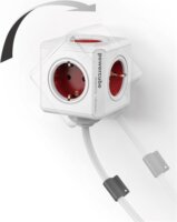 Allocacoc PowerCube Extended 5 db aljzat 1,5m elosztó Fehér-piros