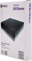 Sandberg 133-66 Külső USB Mini DVD író Fekete