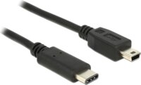 Delock USB 2.0 C-miniUSB összekötő kábel 1m - Fekete