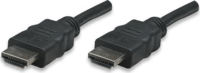 Manhattan HDMI M - HDMI M Adapterkábel (4k 3D) 15m Fekete