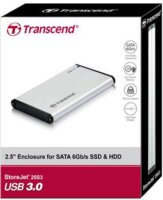 Transcend StoreJet 25S3 (0GB) USB3.0 2.5" HDD ház SATA