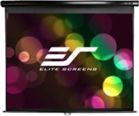 EliteScreen fali vászon Manual 84"(16:9) M84UWH (104,1x185,4cm, MaxWhite,1.1, Fekete váz)