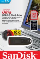 SanDisk 32GB Cruzer® Ultra® USB 3.0 Pendrive - Fekete