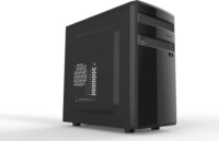 AIO Bohemian II Gloss Black fekete mATX számítógép ház - táp nélkül