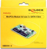 Delock MiniPCIe I/O PCIe full size 2 x SATA 6 Gb/s