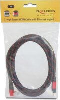 Delock Cable High Speed HDMI with Ethernet angled A-A / male-male 2m